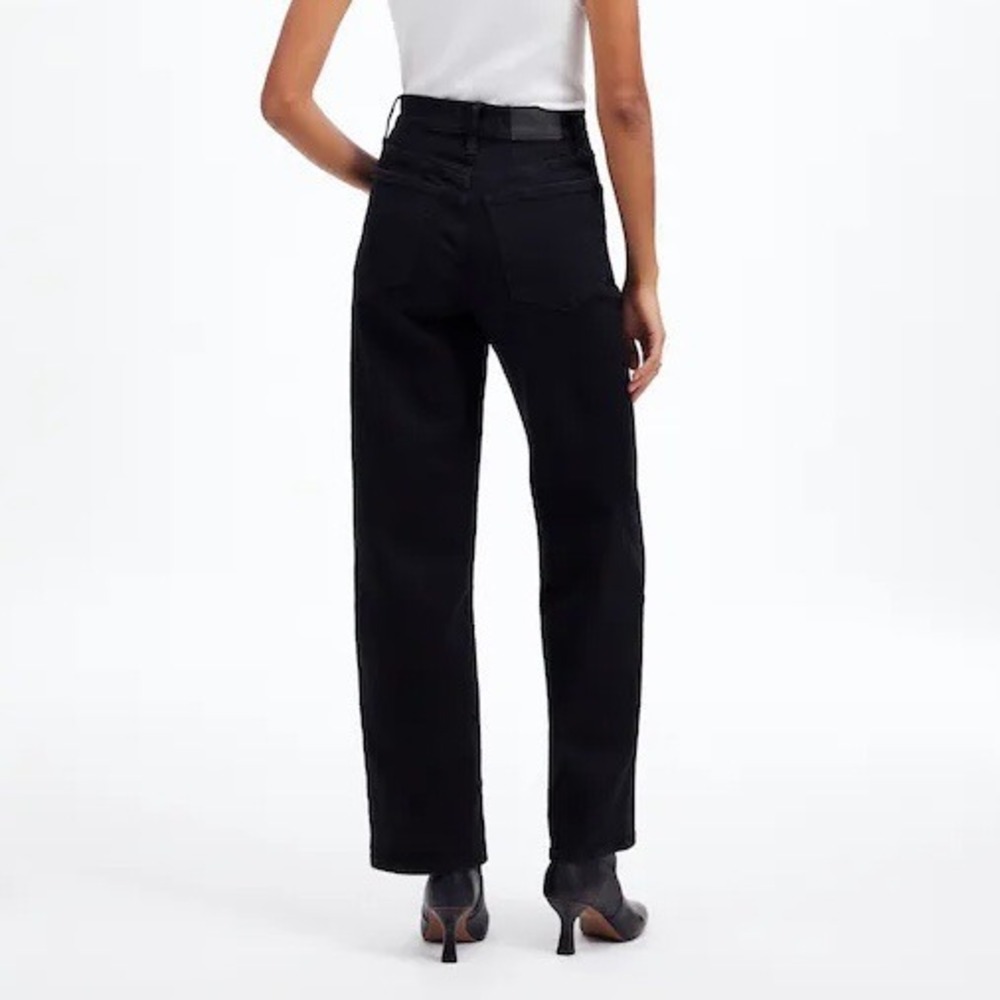 NWOT Madewell Women's Perfect Vintage Wide-Leg Jean Black Rinse Wash Size 23 - Picture 3 of 13